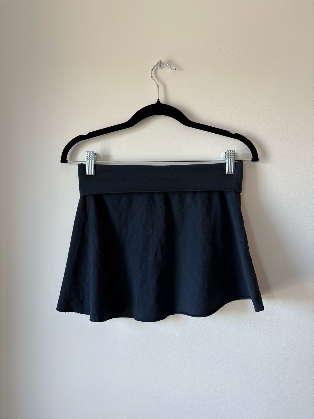 Brandy Melville Navy Blue Mini Flared Skirt